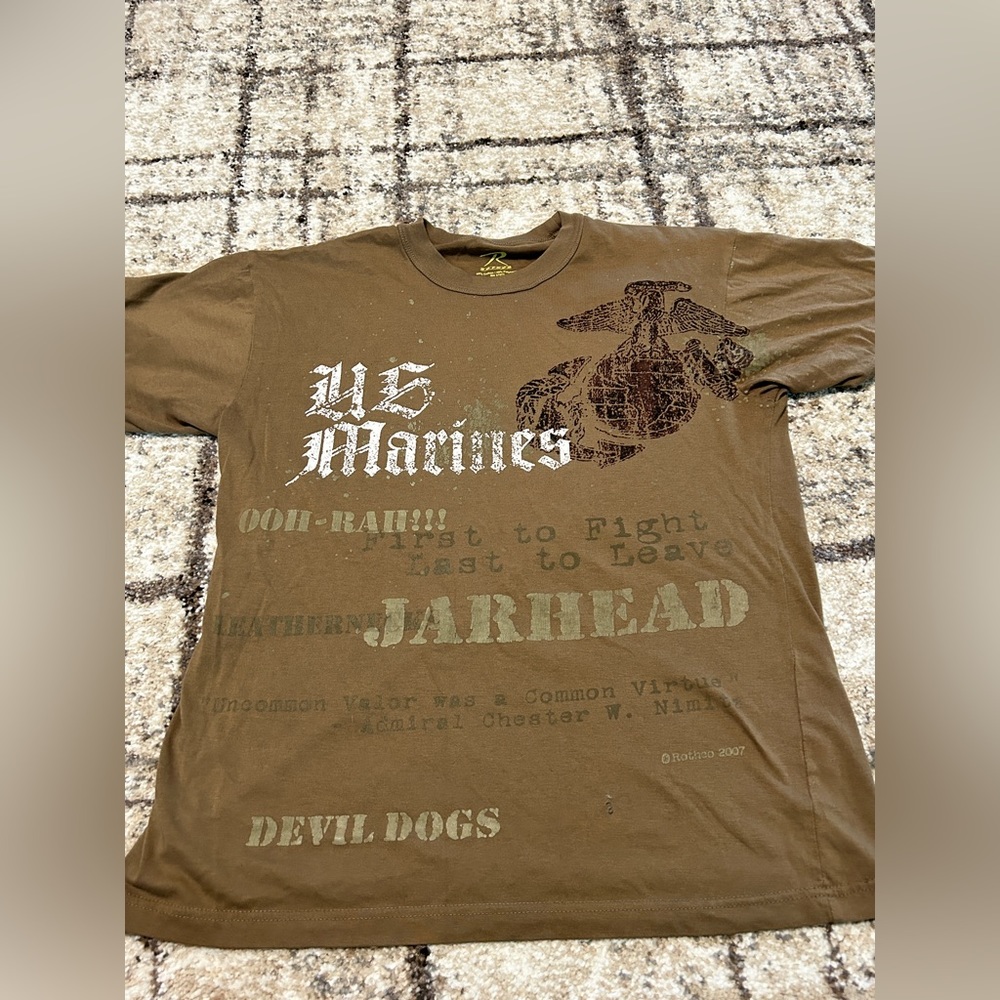 Brown Thrifted Shirt